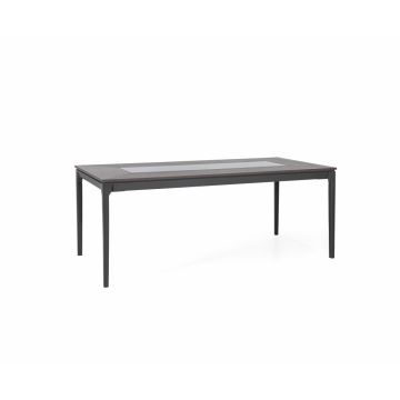 Masa din MDF Maro/Negru L200x78cm Bergamo