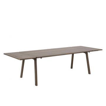 Masa extensibila din lemn si furnir de stejar Nordi Stejar, L200-290xl100xH75 cm