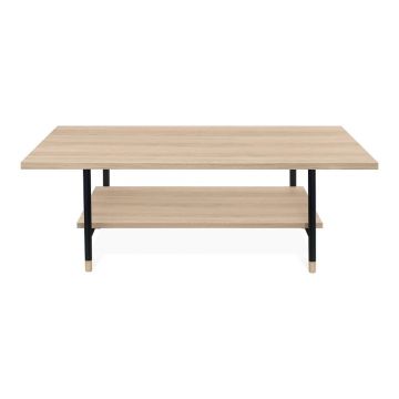 Măsuță de cafea în culoare naturală cu blat cu aspect de lemn de stejar 60x120 cm Jugend – Woodman