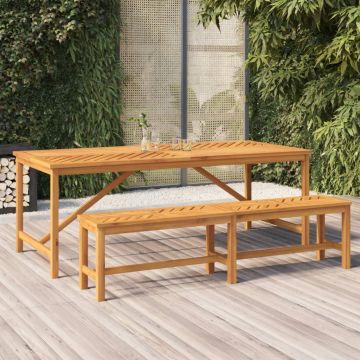 vidaXL Masa de sufragerie grădină 200x90x74 cm, lemn masiv de acacia