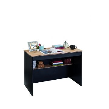 Birou, Çilek, Black Small Study Desk, 110x75x58 cm, Multicolor