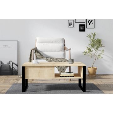 Masuta de cafea, Asse Home, Devon Orta  , 100x60x44 cm, Maro