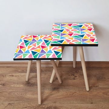 Set masute 2 piese, Leona, 2SHP16, Multicolor