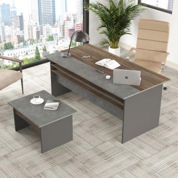 Set mobilier de birou, Locelso, VS6, Maro / Gri / Antracit
