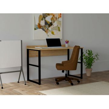 Birou, Puqa Design, Deha, 120x75x60 cm, PAL, Safir / Negru