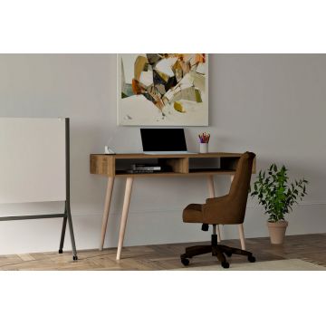 Birou, Puqa Design, Novo, 120x74.8x60 cm, PAL, Maro