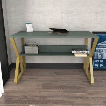 Birou, Zena Home, Wake, 120x72.8x60 cm, PAL, Verde