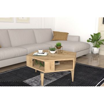 Masuta de cafea, Tera Home, Kipera, 90x41.2x78 cm, PAL, Stejar