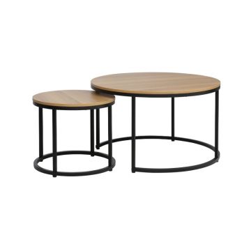 Set 2 masute Dion Wood/ Black