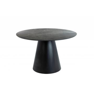 Masa Angel marmura gri/negru mat ø120 cm