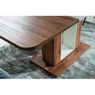 Masa Extensibila Twins Stejar/Alb