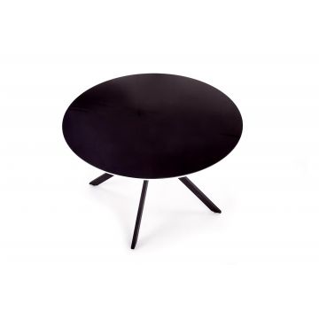 Masa rotunda MDF + sticla + metal Avelar - d 120 x h 76 cm