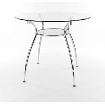 Masa rotunda sticla Finezja A - d90 x h77 cm