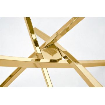 Masa rotunda sticla Raymond gold – d 100 x h 73 cm