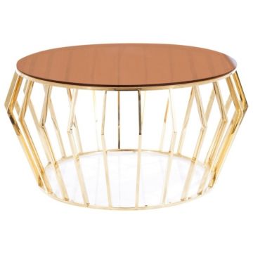 Masuta cafea Ariana A Chihlimbar/Gold – H76
