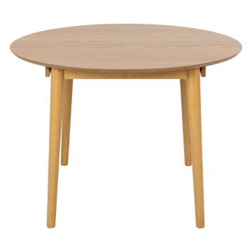 Masă rotundă pliabilă cu blat în decor de stejar ø 115 cm Montreux - Actona