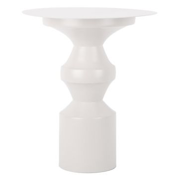 Măsuță auxiliară rotundă din metal ø 40,5 cm Chess King – Leitmotiv