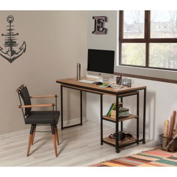 Birou Bera Study Desk, Stejar, 205x79x54.5 cm