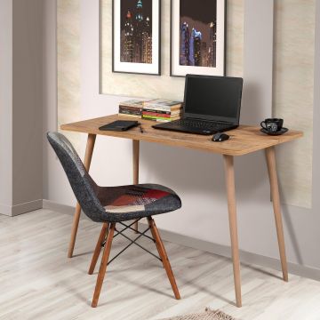Birou Fabio Study Desk, Stejar, 120x77x60 cm