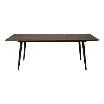 Masă de dining cu aspect de lemn de ulm 100x220 cm Bone – DAN-FORM Denmark