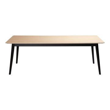 Masă de dining cu blat cu aspect de lemn de stejar 100x200 cm Yolo – DAN-FORM Denmark