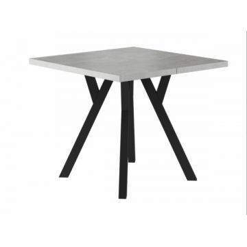 Masa extensibila Merlin Gri – l90 x h76 x L90-240 cm