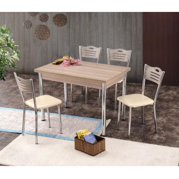Masă Polo Dining Table, Nuc, 110x75x70 cm