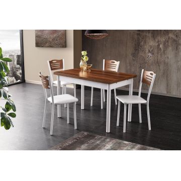 Masă Polo Dining Table, Nuc, 110x75x70 cm
