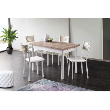 Masă Polo Dining Table, Nuc, 110x75x70 cm