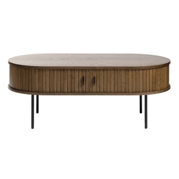 Măsuță de cafea în culoare naturală cu aspect de lemn de stejar 60x120 cm Nola – Unique Furniture