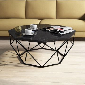 Masuta de cafea Diamond Coffee Table, Stejar, 90x38x90 cm