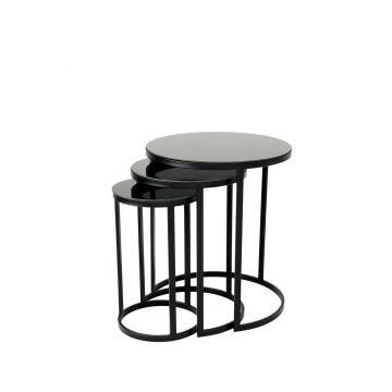 MASUTA DE CAFEA Dunya, Negru, 28x46x28 cm