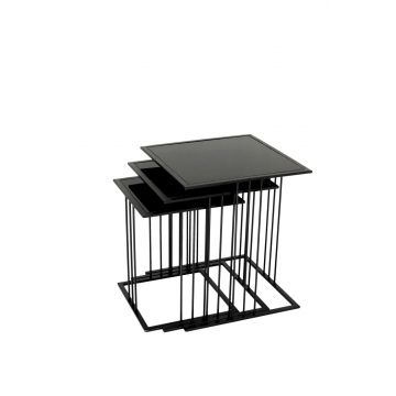 Set Masuta de Cafea Kup Nesting Table, Aur, 37x46x37 cm