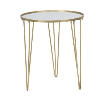 Mauro Ferretti MASUTA DE CAFEA GLAM AURIU / OGLINDA CM Ø 50X58,5