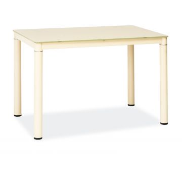 Masa din sticla Galia Cream, L100xl60xh75 cm
