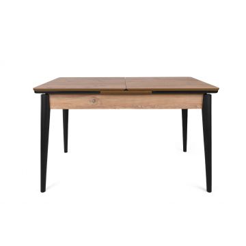 Masă Extensibila Sigma Dining Table, Nuc, 130 x 80 x 80 cm