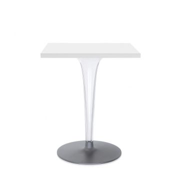 Masa Kartell TopTop design Philippe Starck & Eugeni Quitllet 60x60cm alb