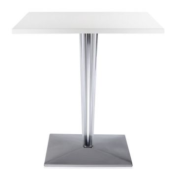 Masa Kartell TopTop design Philippe Starck & Eugeni Quitllet 70x70cm alb