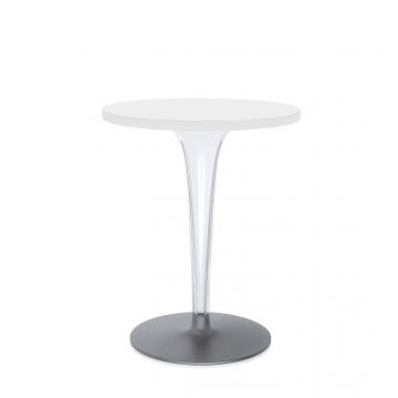 Masa Kartell TopTop design Philippe Starck & Eugeni Quitllet diametru 60cm alb