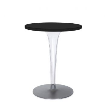 Masa Kartell TopTop design Philippe Starck & Eugeni Quitllet diametru 60cm negru