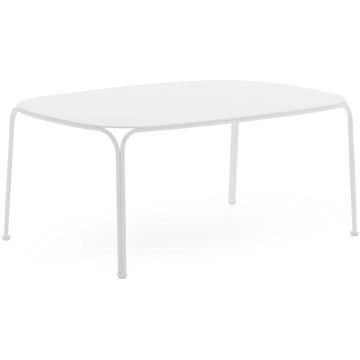 Masuta exterior Kartell Hiray design Ludovica & Roberto Palomba 90x59cm h 38cm alb