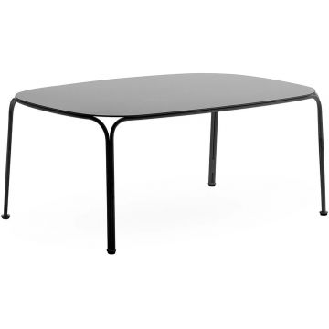 Masuta exterior Kartell Hiray design Ludovica & Roberto Palomba 90x59cm h 38cm negru