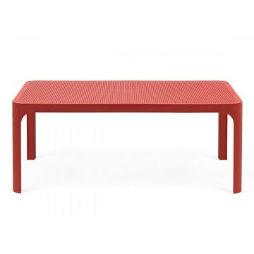 Masuta exterior Nardi Net Table 100 60x100cm h 40cm rosu corallo