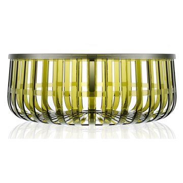 Masuta Kartell Panier design Ronan & Erwan Bouroullec 61cm h 21cm verde transparent