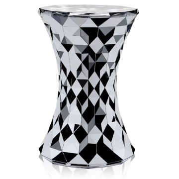 Masuta Kartell Stone design Marcel Wanders 30cm h45cm crom metalic