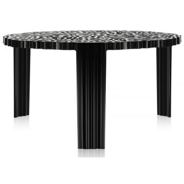 Masuta Kartell T-Table design Patricia Urquiola 50cm h 28cm negru
