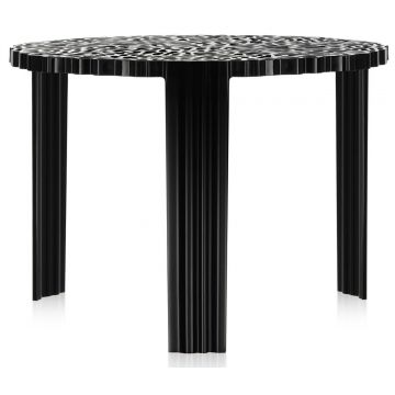 Masuta Kartell T-Table design Patricia Urquiola 50cm h 36cm negru