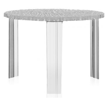 Masuta Kartell T-Table design Patricia Urquiola 50cm h 36cm transparent