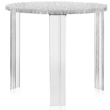 Masuta Kartell T-Table design Patricia Urquiola 50cm h 44cm transparent