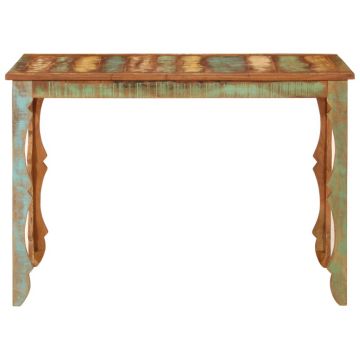 vidaXL Masă de bucătărie, 110x52x76 cm, lemn masiv reciclat
